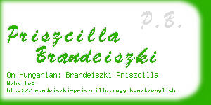 priszcilla brandeiszki business card